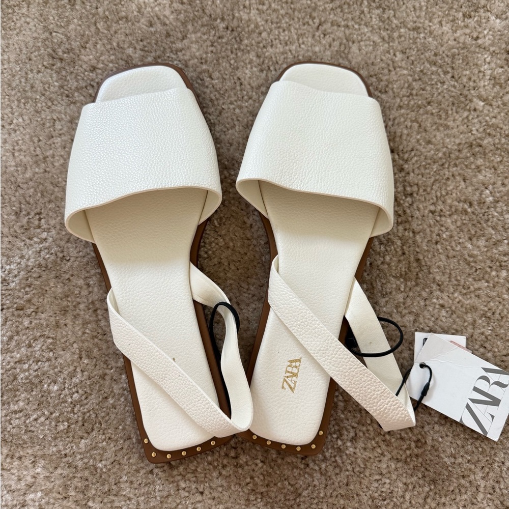 Zara Women's Cream Sandals